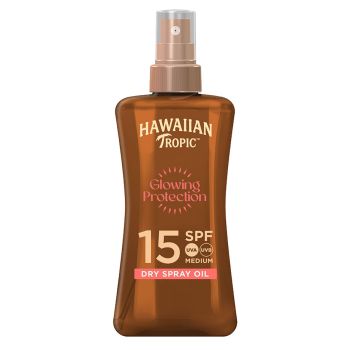 Hawaiian Tropic Glowing Protection Dry Spray Oil 200 ml LSF 15
