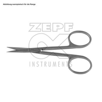 Iris Schere gerade, spitz/spitz 11