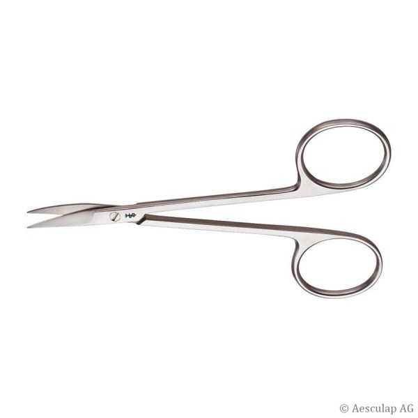 feine Schere, gebogen, spitz/spitz, 11 cm