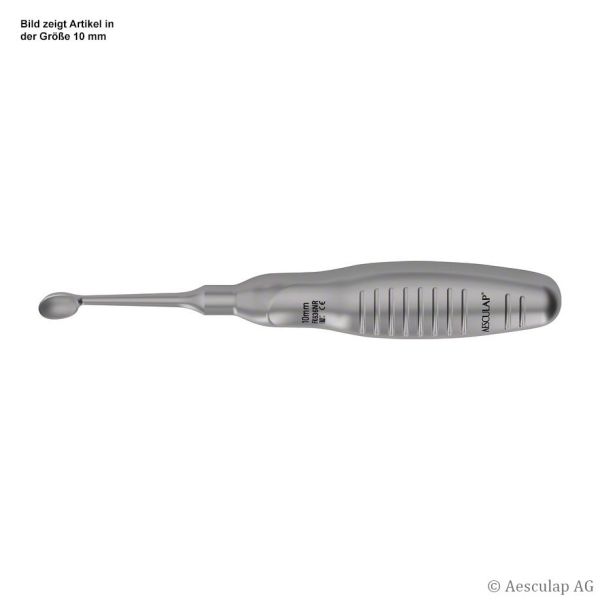 VOLKMANN scharfer Löffel, gerade, 180 mm