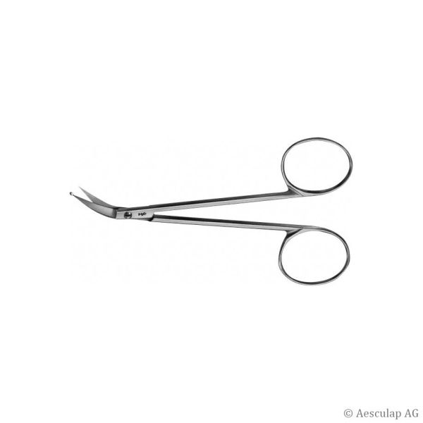 Speichelgangschere PERWITZSCHKY seitwärts gebogen