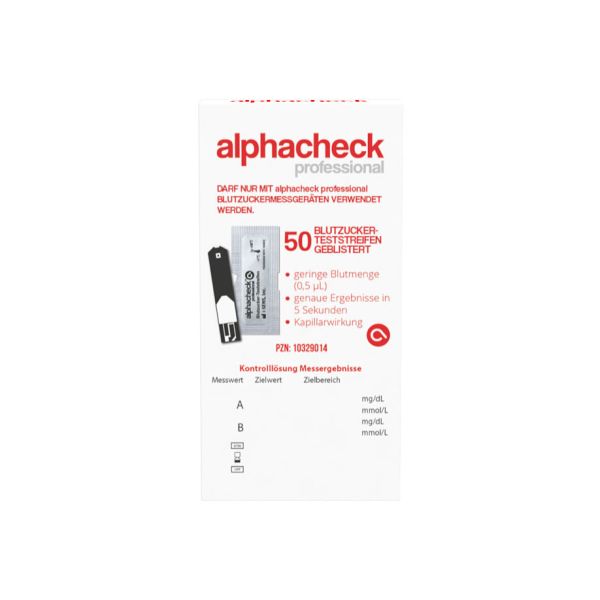 alphacheck professional Teststreifen einzeln geblistert (50 T.)