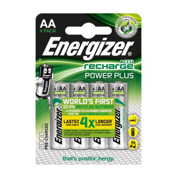 Energizer NiMH Akkumulatoren Power Plus Mignon AA HR6 1