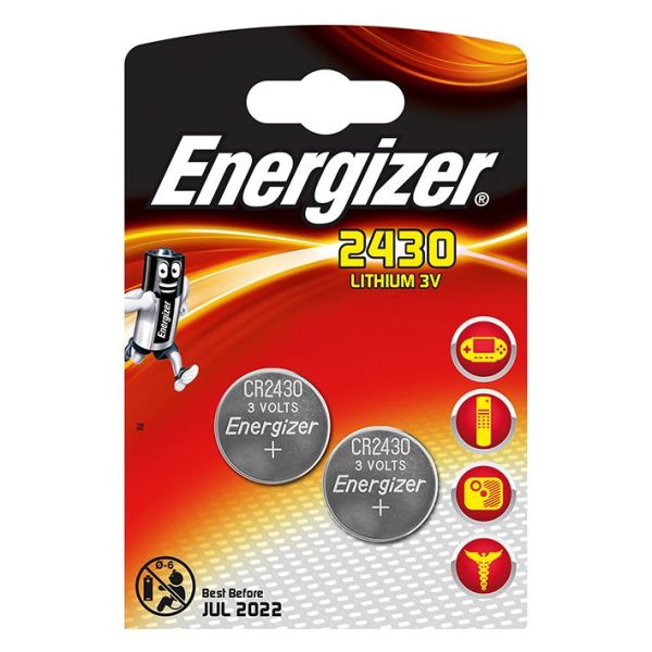Energizer Batterie Typ CR2430, 3 V (2er-Pack)