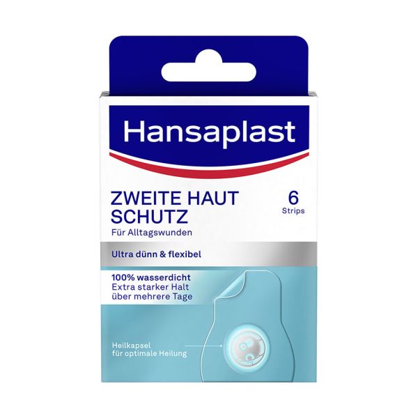 Hansaplast Zweite Haut Schutz, Hydrokolloid-Pflaster (6 Stck.)