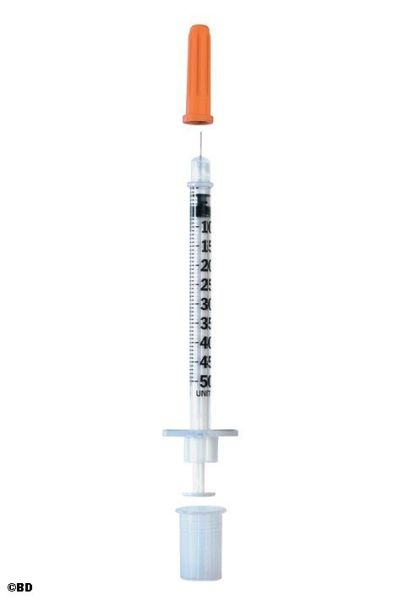 BD Micro-Fine+ Insulinspritzen 0,5 ml, U-100