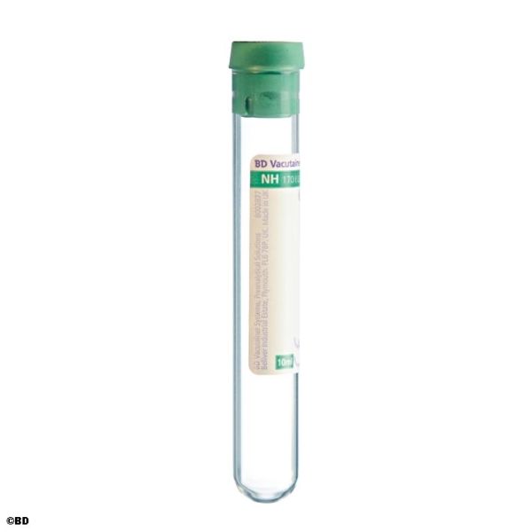 BD Vacutainer Plasmaröhrchen aus Glas, 17 IU Natrium-Heparin (100 Stck.)