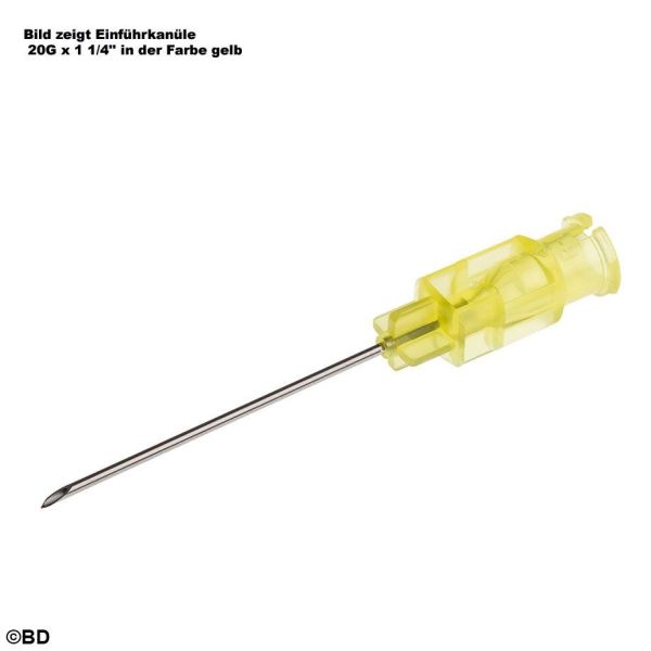 Einführkanüle 22 G x 1 1/4'', schwarz