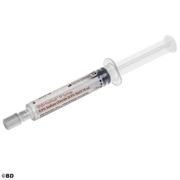 BD PosiFlush SP Spülsystem, vorgefüllt mit 10 ml NaCl 0