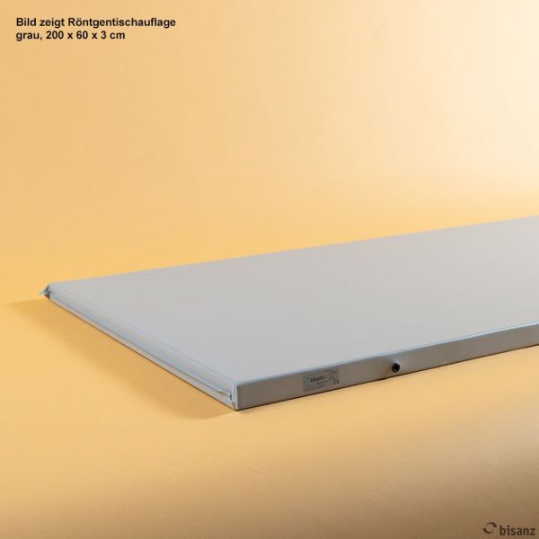 Röntgentischauflage grau 200 x 60 x 1