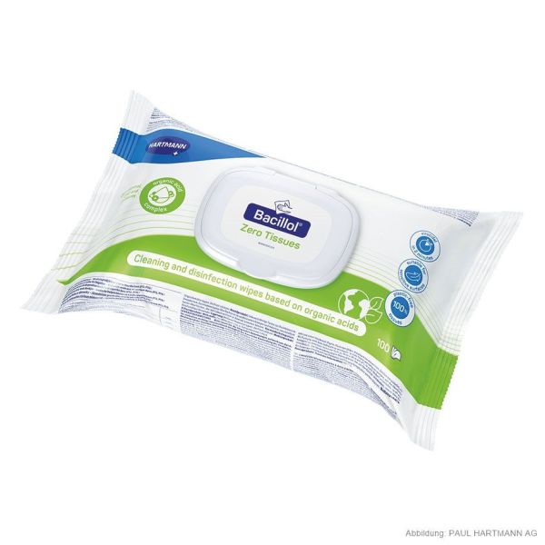 Bacillol Zero Tissues Flowpack (100 T.) Flächen-Desinfektionstücher