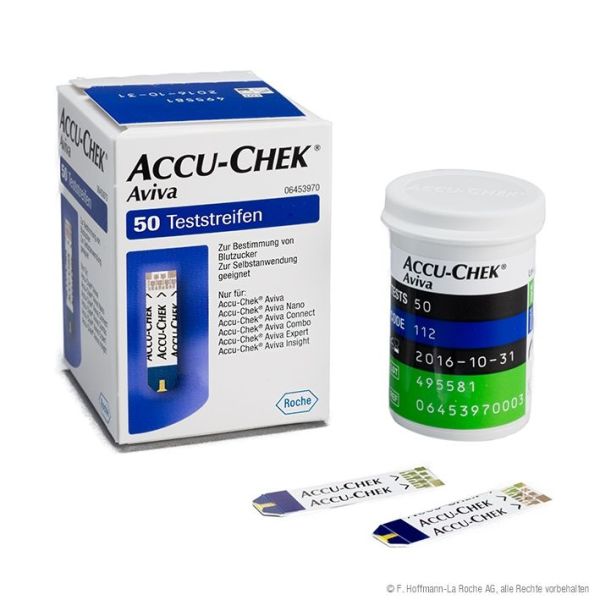 Accu-Chek Aviva Blutzuckerteststreifen ohne Maltose Interferenz (50 T.)