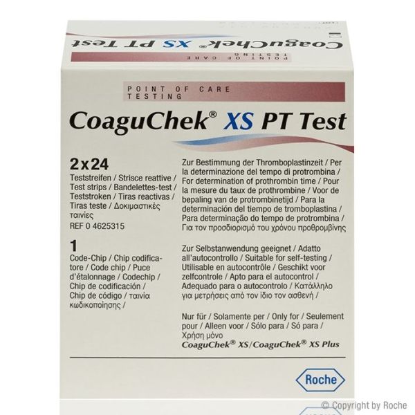 CoaguChek XS PT Test (2 x 24 T.) - ohne PZN -