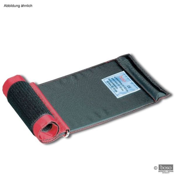 Zugbügel-Klettenmanschette f. Erwachsene (Standard) schwarz/rot