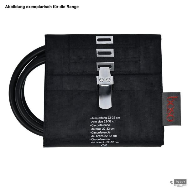 Hakenmanschette für Erwachsene (Oberschenkel) schwarz