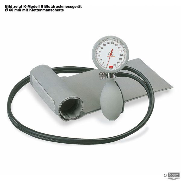 K-Modell II Blutdruckmessgerät Ø 60 mm mit Klettenmanschette