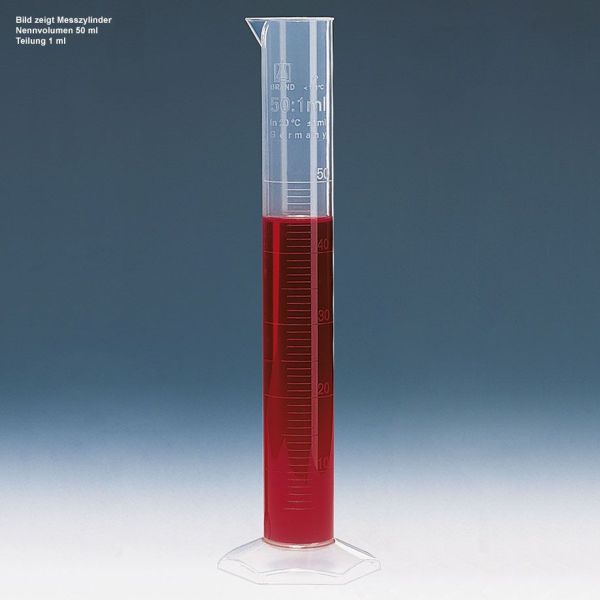Messzylinder, hohe Form, PP, 1000 ml : 10 ml