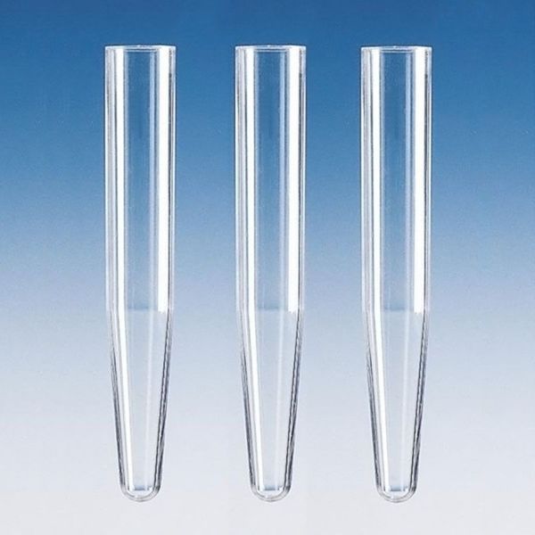 Sedimentierröhrchen, PS, 16 x 105 mm, mit konischem Unterteil