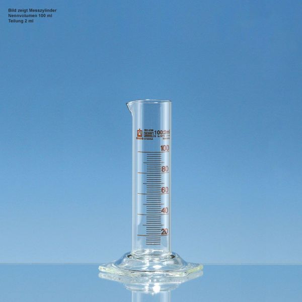 Messzylinder, SILBERBRAND-ETERNA, 50 ml:2 ml