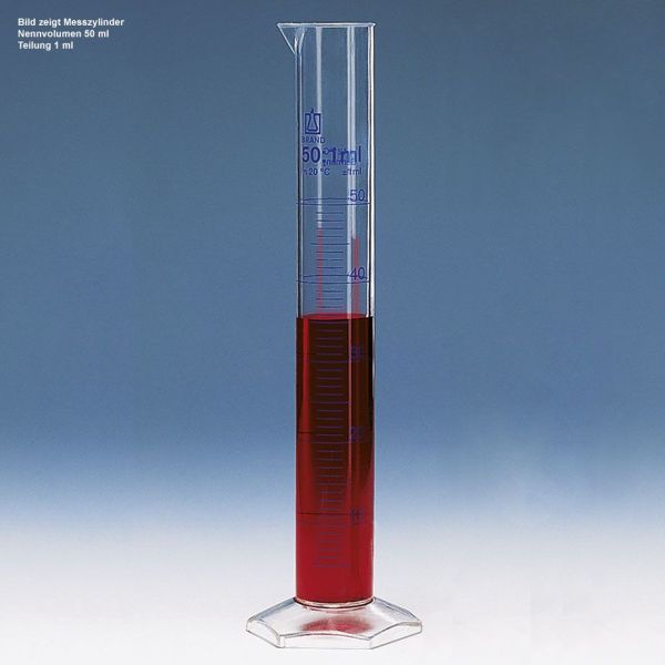Messzylinder, hohe Form, Klass A, PMP, 500 ml : 5 ml