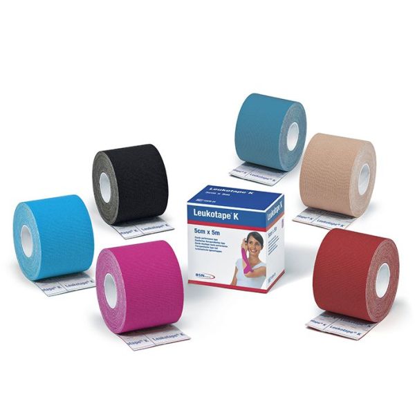 Leukotape K Klebebinde, 5 m x 5,00 cm, schwarz