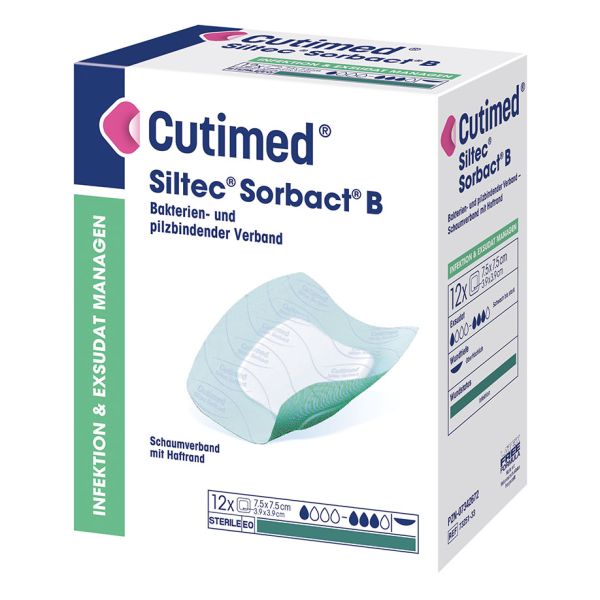 Cutimed Siltec Sorbact B Schaumverband 7