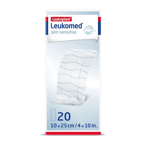 Leukomed skin sensitive steril, Vlies- Wundverband 10 cm x 25 cm (20 Stck.)