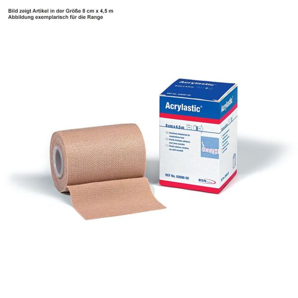 Acrylastic Klebebinde, 2,5 m x 6 cm 0