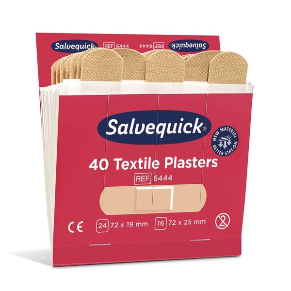 Salvequick Textilpflaster Refill (40 Strips)