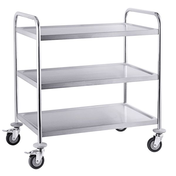 Servierwagen, mit 3 Böden, 83 x 51 x 94 cm