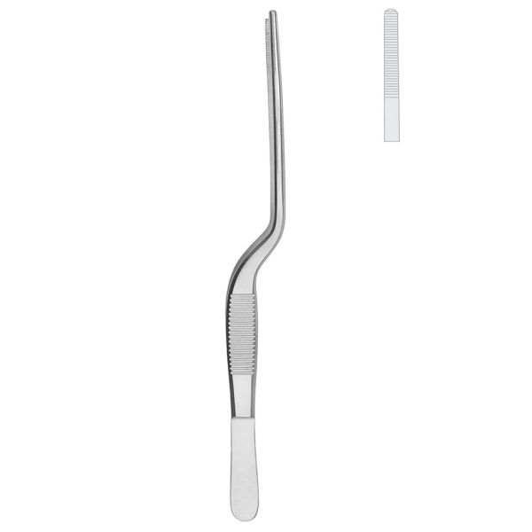 LUCAE Ohrpinzette 14 cm, bajonettförmig