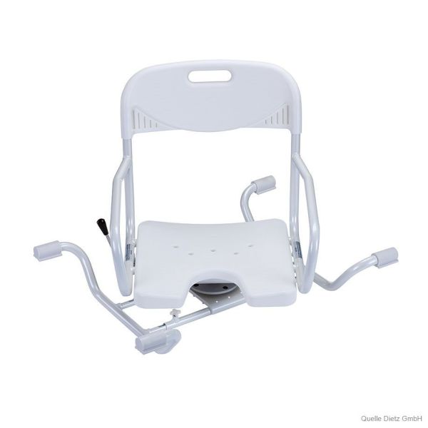 Badewannendrehsitz Bano weiß mit Lehne