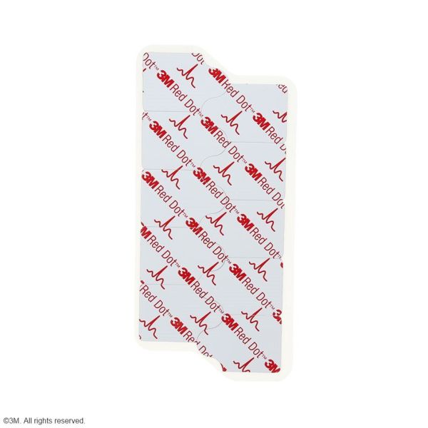 3M Red Dot EKG-Elektroden 2,2 x 3,2 cm für Ruhe- und Diagnostik-EKG (100 Stck.)