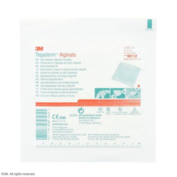 3M Tegaderm Alginate Calciumalginat- Kompressen 10 x 10 cm (10 Stck.)