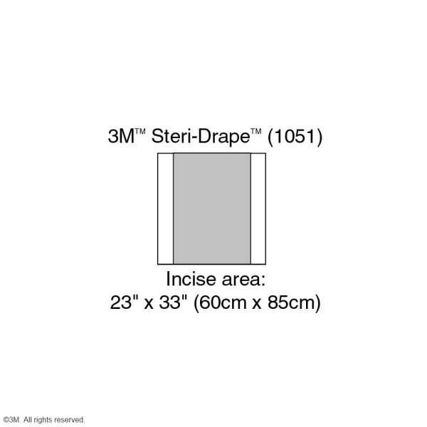 3M Steri-Drape 1 Inzisionsfolien 82 x 85 cm (10 Stck.)