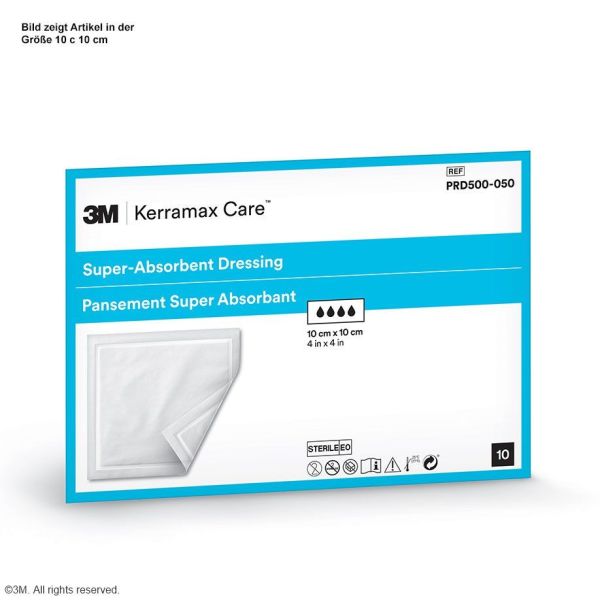 3M Kerramax Care, superabsorbierende Wundauflage 10 x 22 cm (10 Stck.)