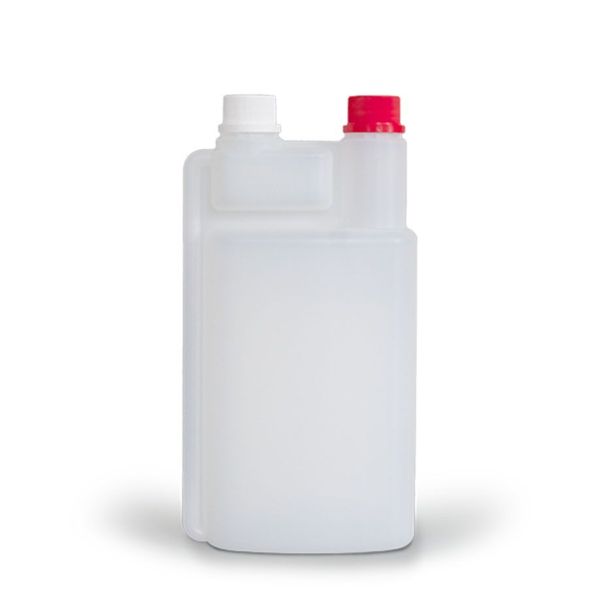 Dosierflasche 1 Ltr. unbefüllt mit 60 ml Kammer