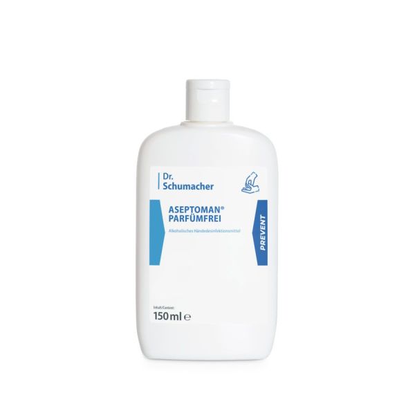 Aseptoman parfümfrei 150 ml Kittelflasche Händedesinfektion