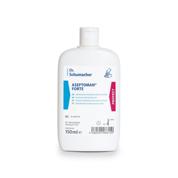 Aseptoman Forte 150 ml Kittelflasche Händedesinfektion