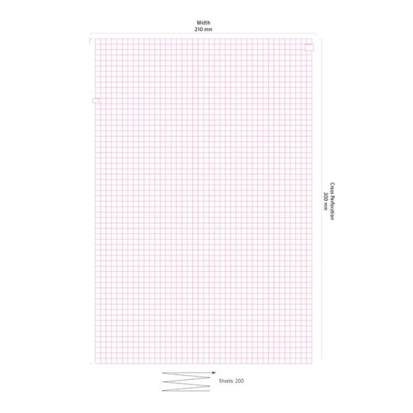 Siemens EKG-Papier Megacart/Sicard 740, 210 mm x 300 mm (200 Bl.)