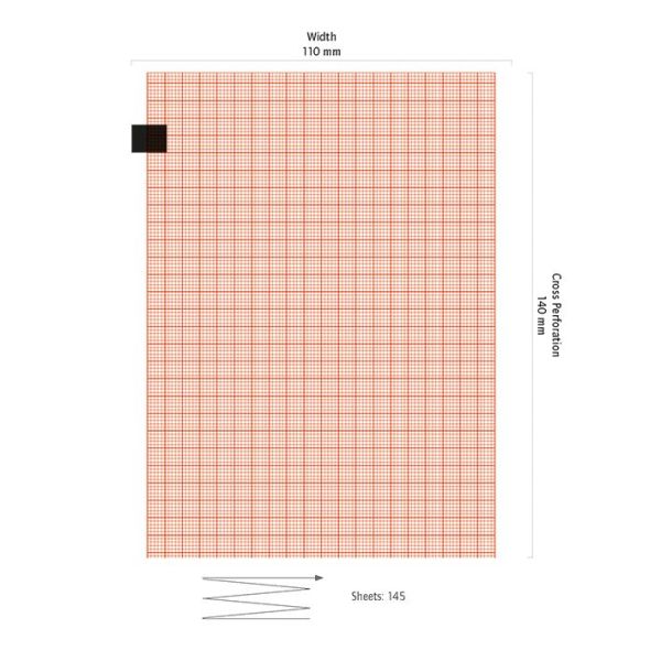 Fukuda Denshi EKG-Papier OP 22 TE/SE 601
