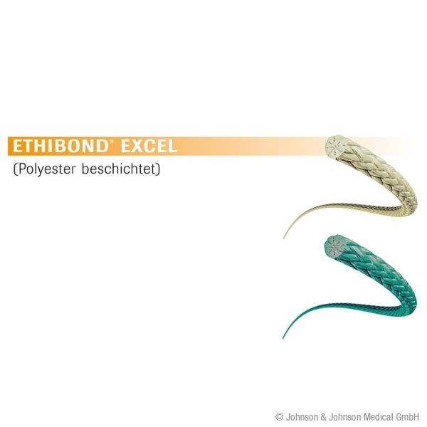ETHIBOND EXCEL P3 5/0=1 grün geflochten Nahtmaterial Fadenlänge 45 cm (12 Stck.)