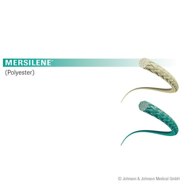 MERSILENE 3/0=2 grün geflochten Nahtmaterial Fadenlänge 12x45cm(36 Stck)