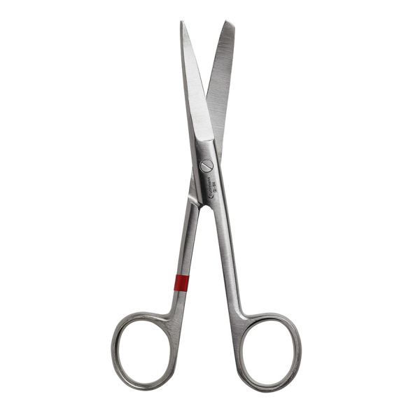 chir. Scheren gebogen, stumpf/spitz, 14