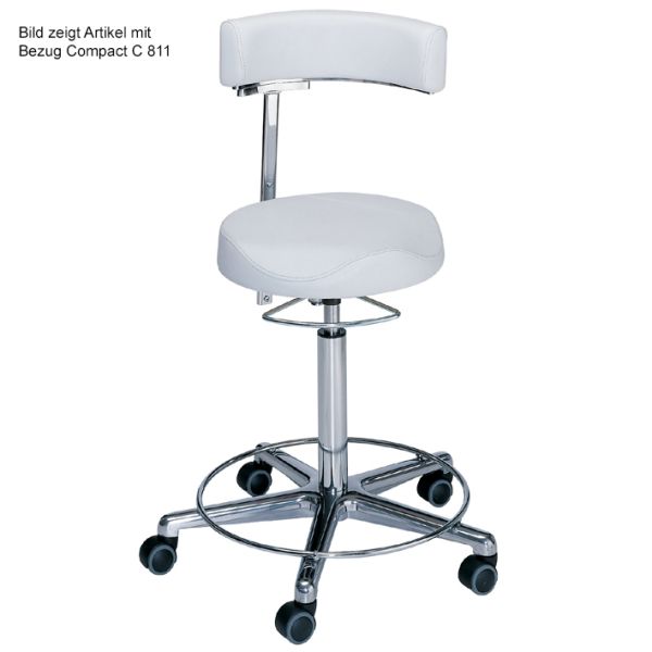 Arbeitsstuhl mit Rückenlehne, Höhenverstellung 57 - 76 cm