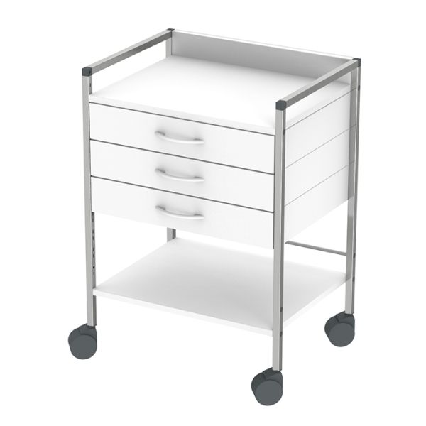 Variocar 60 Basiswagen, 833 mm hoch, mit 3 Schubladen