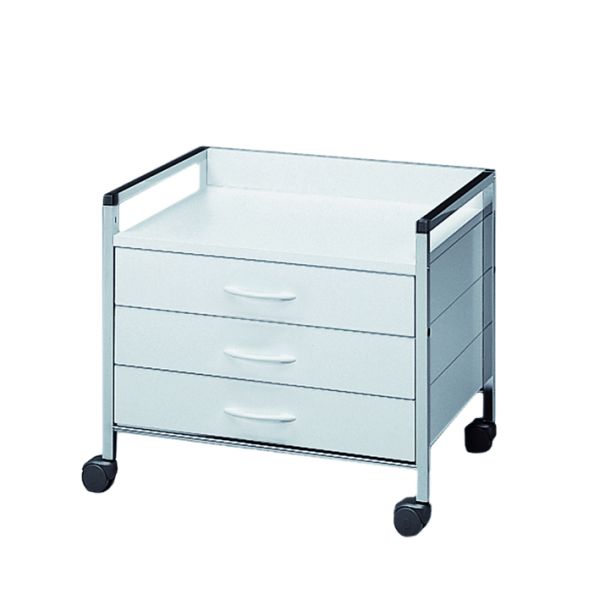 Variocar 60 Unterfahrwagen, 518 mm hoch, mit 3 Schubladen