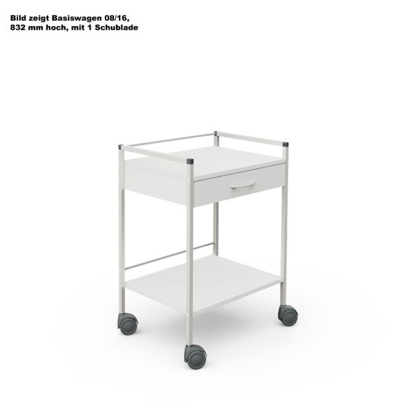 Basiswagen 08/16, 733 mm hoch, mit 2 Schubladen