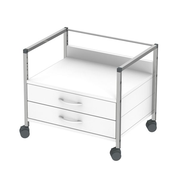 Variocar 60 Unterfahrwagen, 518 mm hoch, mit 2 Schubladen