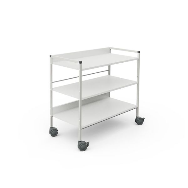 Regalwagen 08/16, 833 mm hoch, weiß 0